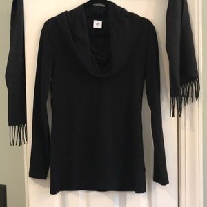 CAbi long sleeve black top!!!